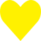 heart icon in yellow