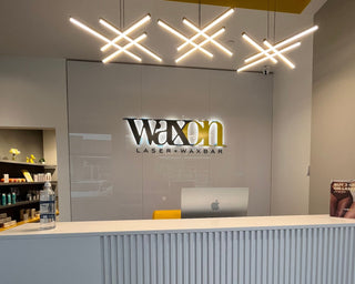 interior reception area of WAXON Laser + Waxbar in Guelph