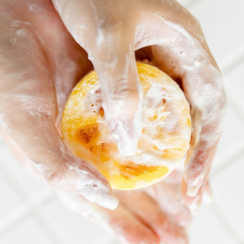 NATURAL LOOFAH SOAP · SWEET LEMON