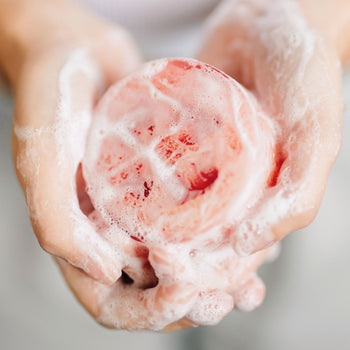 NATURAL LOOFAH SOAP · ROSE WATER